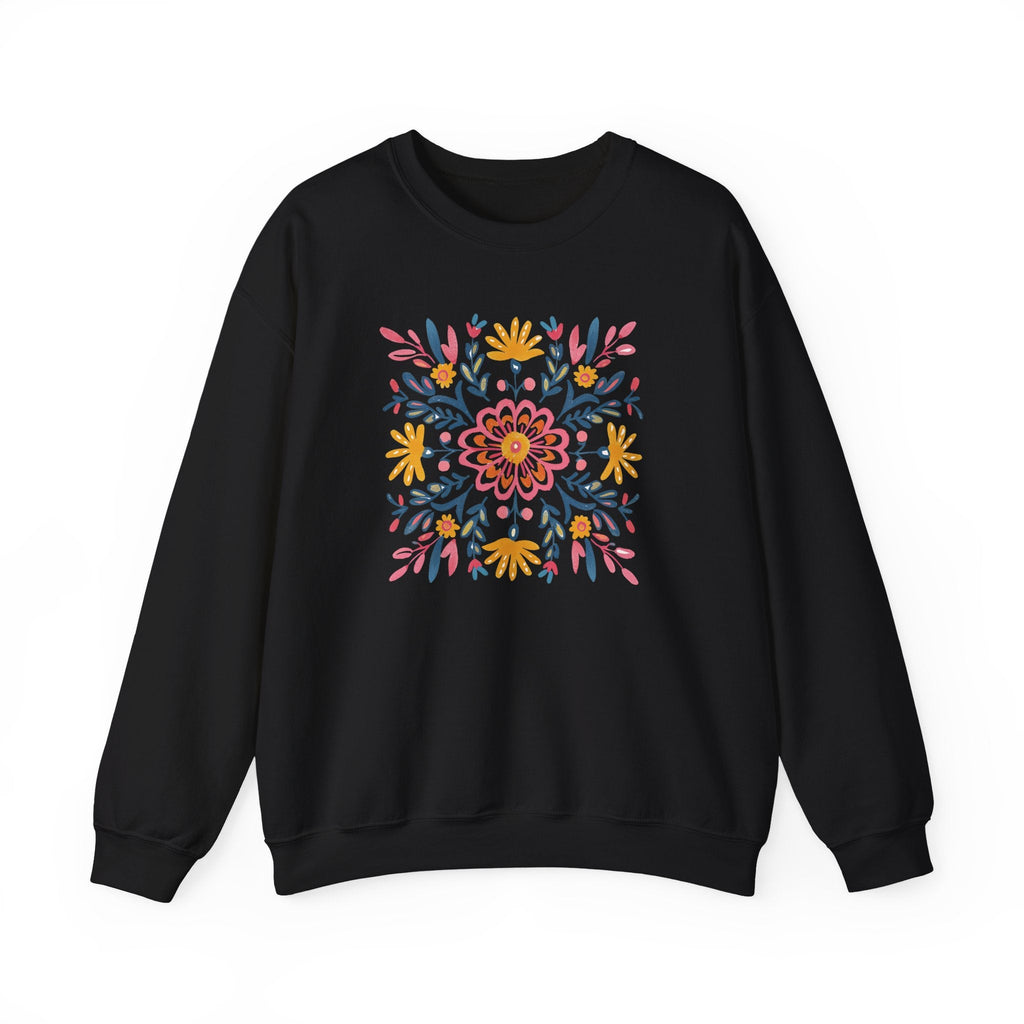 Chandail Coton Ouaté - FLEURS MANDALA