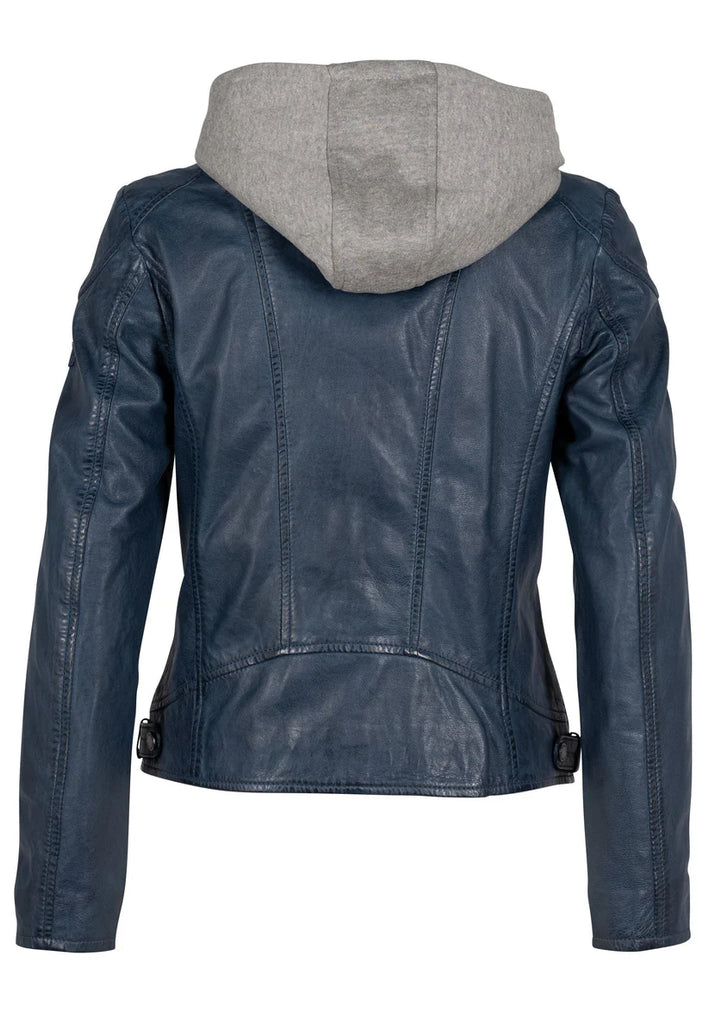 MANTEAU CUIR FEMME - ALLICE - Bleu