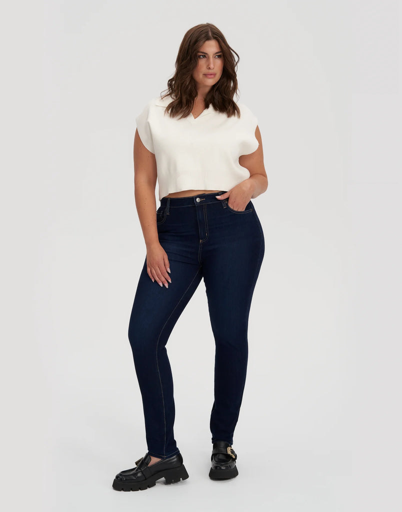 JEANS RACHEL COUPE ETROITE / DK INDIE - Yoga Jeans