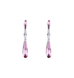 Vintage Rose Swarovski Drop Earrings