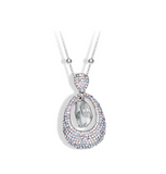 Calypso Clear Swarovski Crystal Pendant Necklace