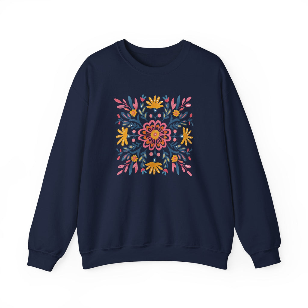 Chandail Coton Ouaté - FLEURS MANDALA