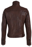 MANTEAU CUIR HOMME - BAIN - Dark Wood